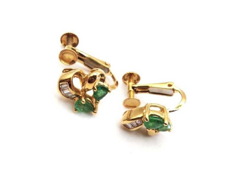 ジュエリー買取 エメラルド ダイヤモンド イヤリング